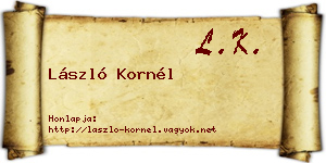 László Kornél névjegykártya